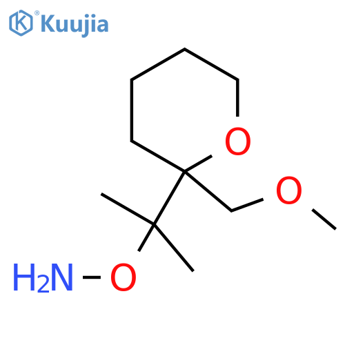 O-{2-2-(methoxymethyl)oxan-2-ylpropan-2-yl}hydroxylamine structure