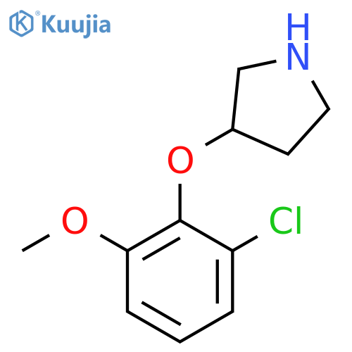 3-(2-Chloro-6-methoxyphenoxy)pyrrolidine structure