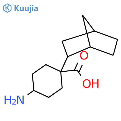 4-amino-1-{bicyclo2.2.1heptan-2-yl}cyclohexane-1-carboxylic acid structure