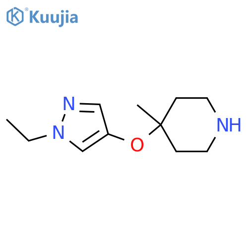 4-(1-ethyl-1H-pyrazol-4-yl)oxy-4-methylpiperidine structure