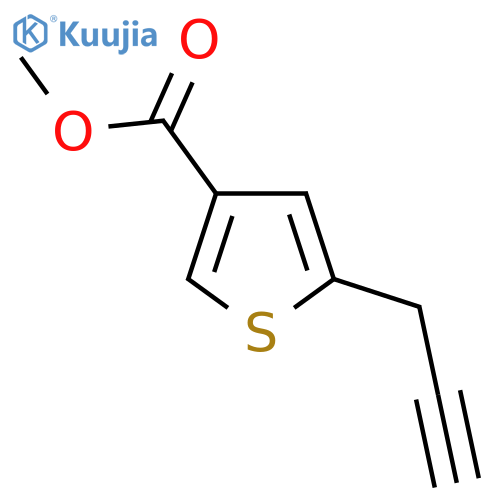methyl 5-(prop-2-yn-1-yl)thiophene-3-carboxylate structure