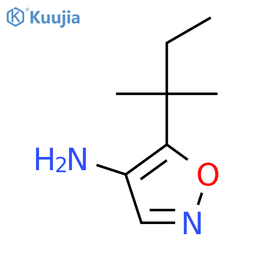 5-(2-methylbutan-2-yl)-1,2-oxazol-4-amine structure