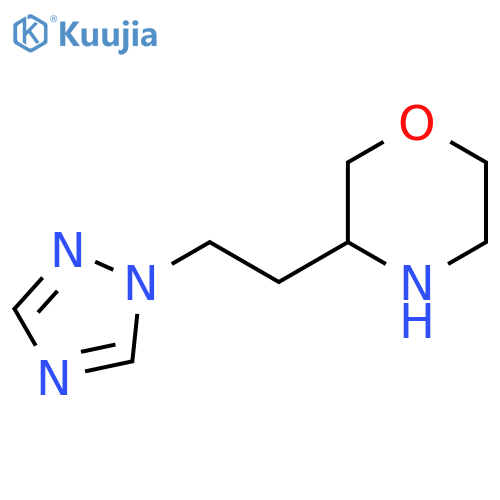 3-2-(1H-1,2,4-triazol-1-yl)ethylmorpholine structure
