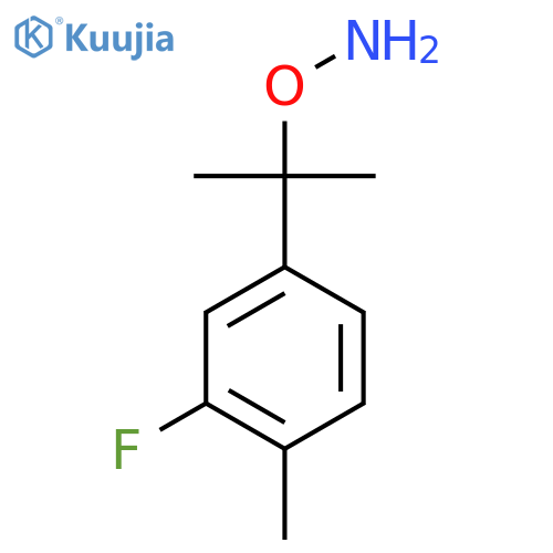 O-2-(3-fluoro-4-methylphenyl)propan-2-ylhydroxylamine structure
