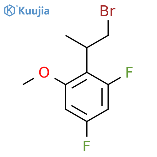 2-(1-bromopropan-2-yl)-1,5-difluoro-3-methoxybenzene structure