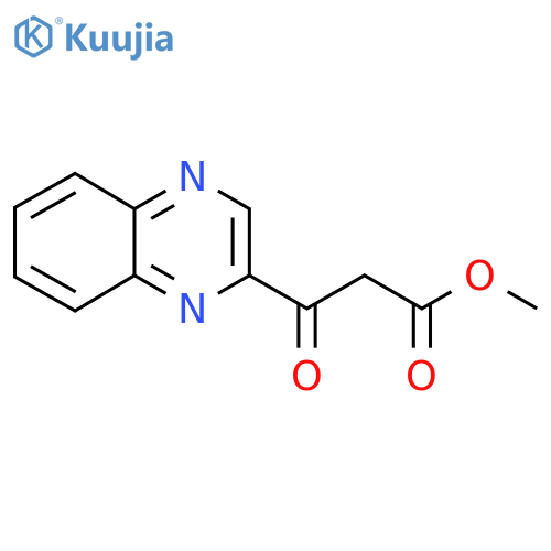 methyl 3-oxo-3-(quinoxalin-2-yl)propanoate structure