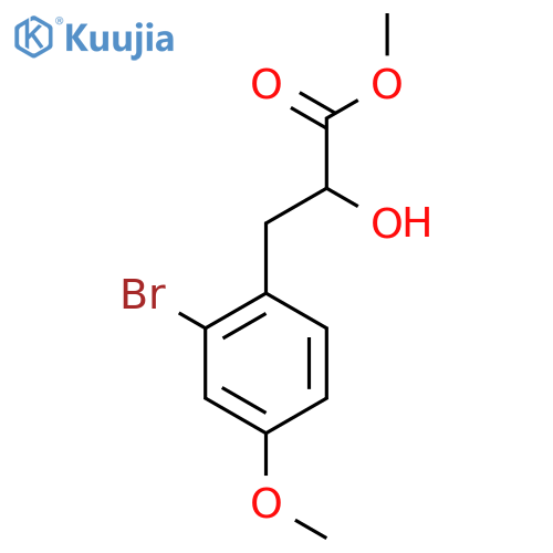 methyl 3-(2-bromo-4-methoxyphenyl)-2-hydroxypropanoate structure