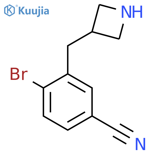 3-(azetidin-3-yl)methyl-4-bromobenzonitrile structure