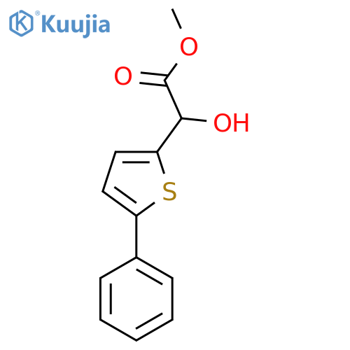 methyl 2-hydroxy-2-(5-phenylthiophen-2-yl)acetate structure
