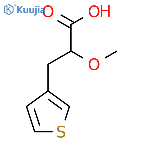 2-methoxy-3-(thiophen-3-yl)propanoic acid structure