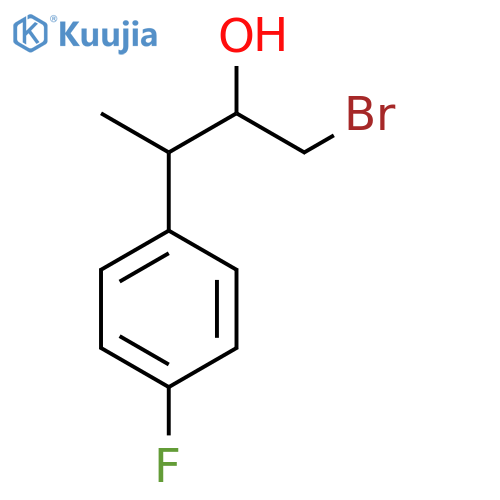 1-Bromo-3-(4-fluorophenyl)butan-2-ol structure