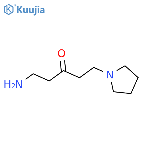 1-amino-5-(pyrrolidin-1-yl)pentan-3-one structure