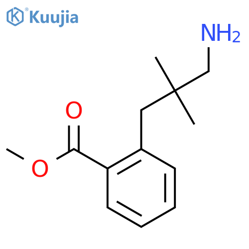 methyl 2-(3-amino-2,2-dimethylpropyl)benzoate structure