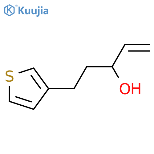 5-(thiophen-3-yl)pent-1-en-3-ol structure