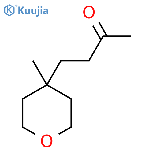 4-(4-methyloxan-4-yl)butan-2-one structure