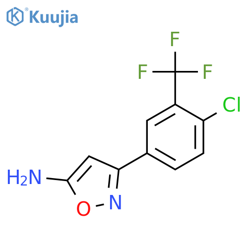 3-4-chloro-3-(trifluoromethyl)phenyl-1,2-oxazol-5-amine structure
