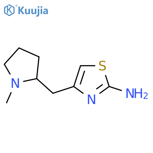 4-(1-methylpyrrolidin-2-yl)methyl-1,3-thiazol-2-amine structure