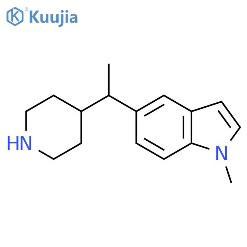 1-methyl-5-1-(piperidin-4-yl)ethyl-1H-indole structure