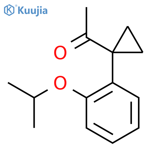 1-{1-2-(propan-2-yloxy)phenylcyclopropyl}ethan-1-one structure
