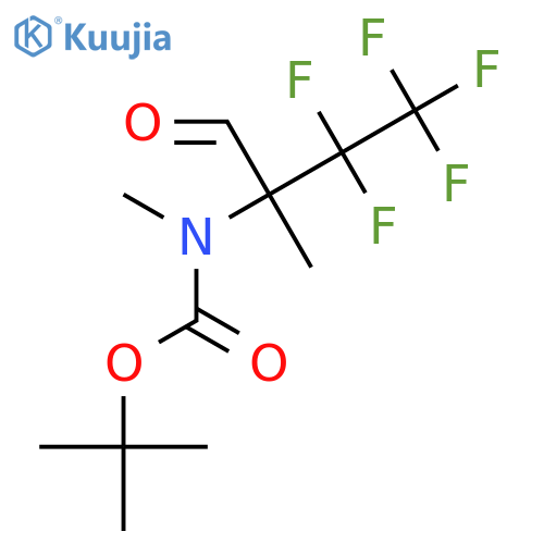 tert-butyl N-methyl-N-(3,3,4,4,4-pentafluoro-2-methyl-1-oxobutan-2-yl)carbamate structure