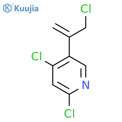 2,4-dichloro-5-(3-chloroprop-1-en-2-yl)pyridine structure