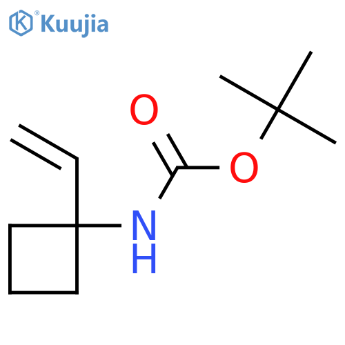 tert-butyl N-(1-ethenylcyclobutyl)carbamate structure