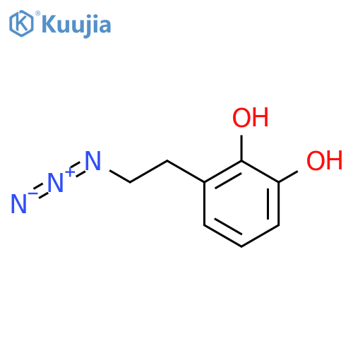 3-(2-azidoethyl)benzene-1,2-diol structure