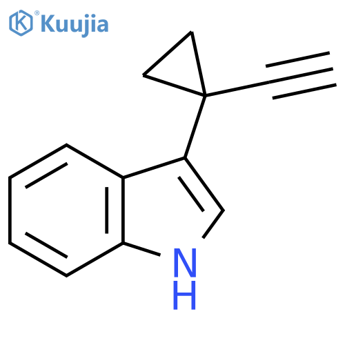 3-(1-ethynylcyclopropyl)-1H-indole structure