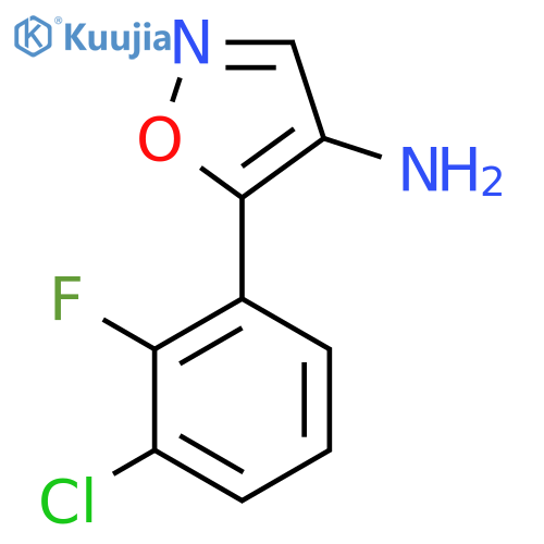 5-(3-chloro-2-fluorophenyl)-1,2-oxazol-4-amine structure