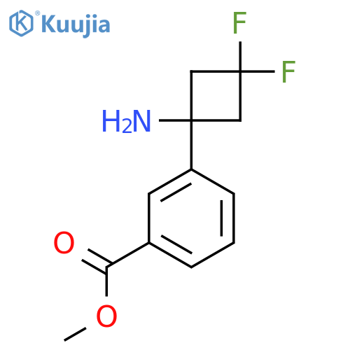 methyl 3-(1-amino-3,3-difluorocyclobutyl)benzoate structure