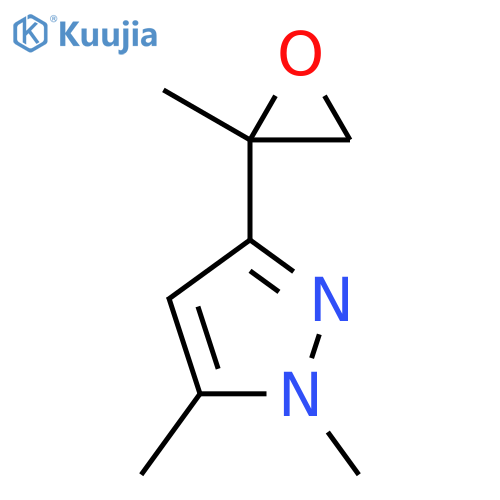 1,5-dimethyl-3-(2-methyloxiran-2-yl)-1H-pyrazole structure
