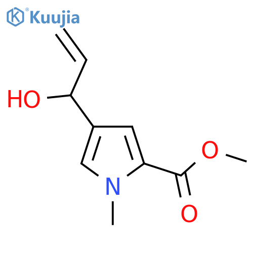 methyl 4-(1-hydroxyprop-2-en-1-yl)-1-methyl-1H-pyrrole-2-carboxylate structure