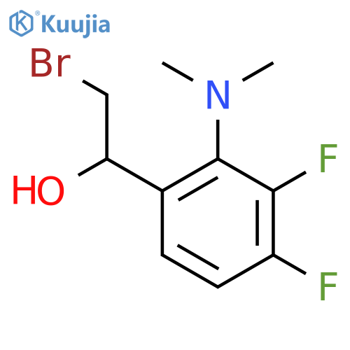 2-bromo-1-2-(dimethylamino)-3,4-difluorophenylethan-1-ol structure