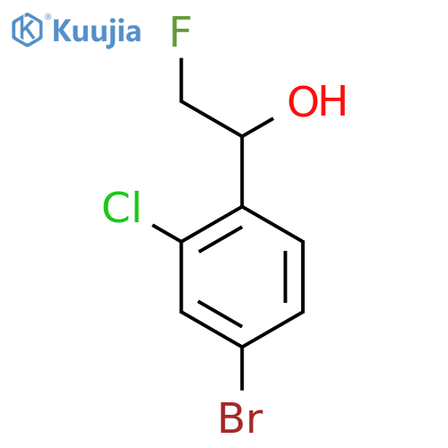 1-(4-bromo-2-chlorophenyl)-2-fluoroethan-1-ol structure
