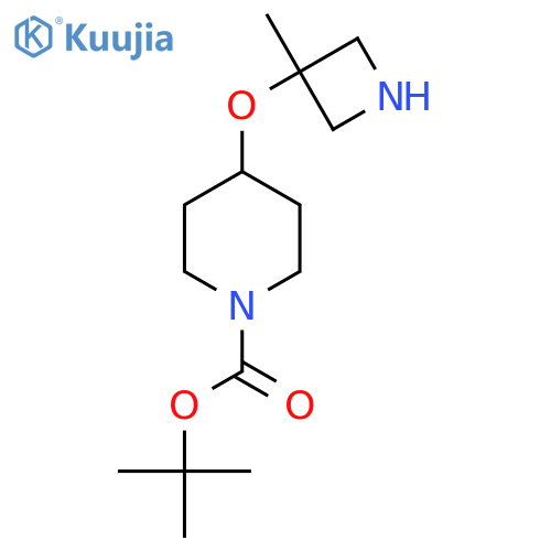 tert-butyl 4-(3-methylazetidin-3-yl)oxypiperidine-1-carboxylate structure