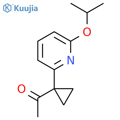 1-{1-[6-(Propan-2-yloxy)pyridin-2-yl]cyclopropyl}ethan-1-one structure