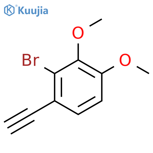 2-bromo-1-ethynyl-3,4-dimethoxybenzene structure