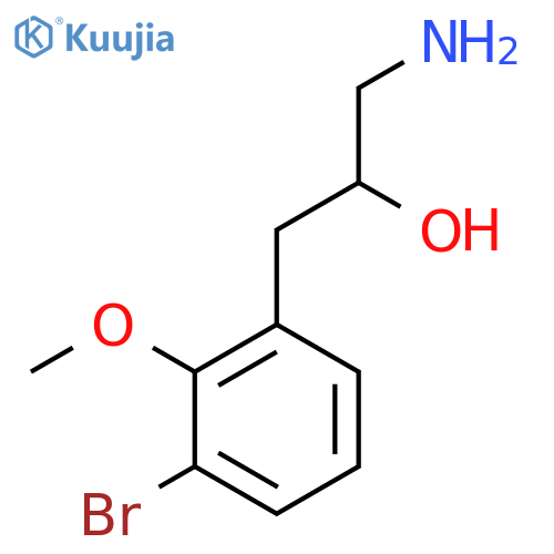 1-Amino-3-(3-bromo-2-methoxyphenyl)propan-2-ol structure