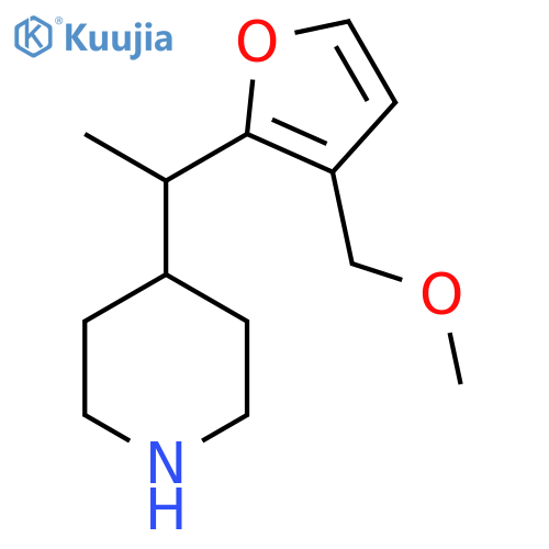 4-{1-3-(methoxymethyl)furan-2-ylethyl}piperidine structure