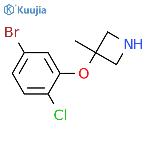 3-(5-bromo-2-chlorophenoxy)-3-methylazetidine structure