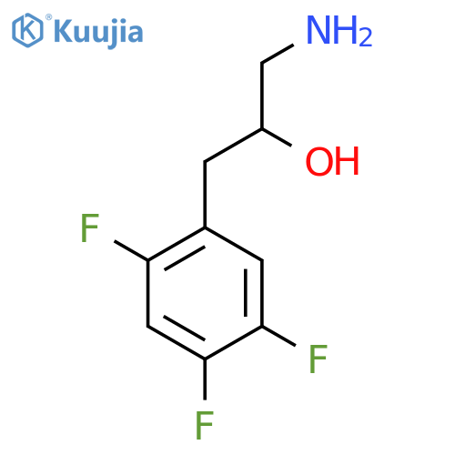 1-amino-3-(2,4,5-trifluorophenyl)propan-2-ol structure