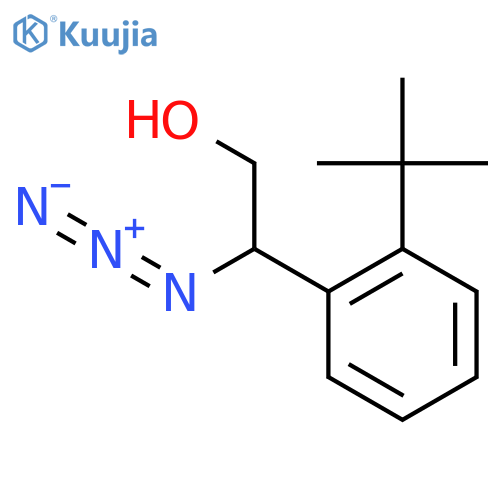2-azido-2-(2-tert-butylphenyl)ethan-1-ol structure
