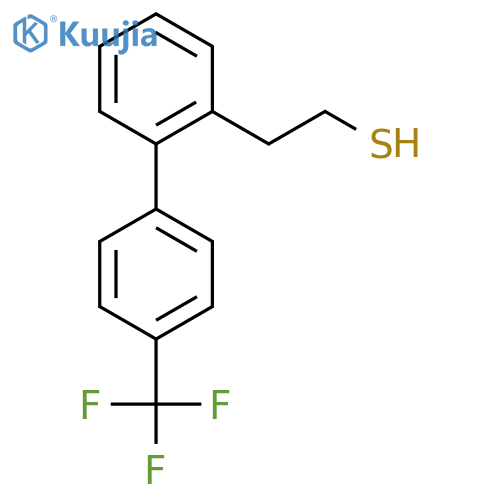 2-{2-4-(trifluoromethyl)phenylphenyl}ethane-1-thiol structure