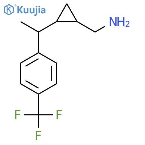 (2-{1-4-(trifluoromethyl)phenylethyl}cyclopropyl)methanamine structure