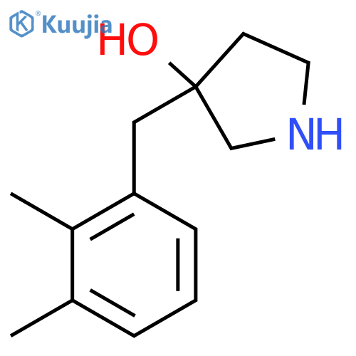 3-(2,3-dimethylphenyl)methylpyrrolidin-3-ol structure