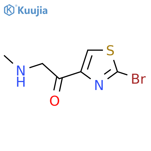 1-(2-bromo-1,3-thiazol-4-yl)-2-(methylamino)ethan-1-one structure