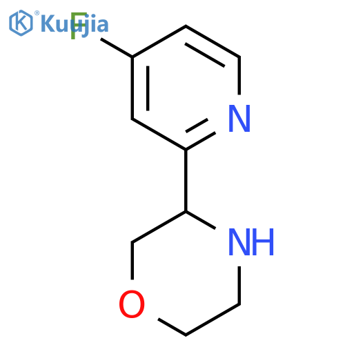 3-(4-fluoropyridin-2-yl)morpholine structure