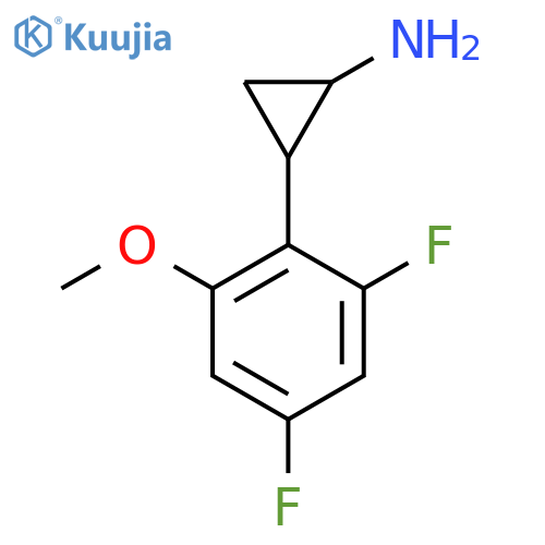 2-(2,4-difluoro-6-methoxyphenyl)cyclopropan-1-amine structure
