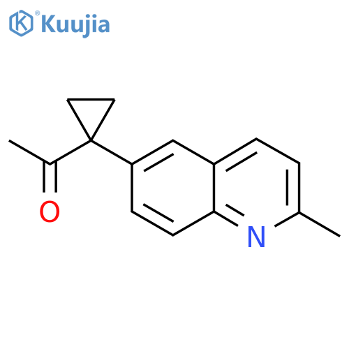 1-1-(2-methylquinolin-6-yl)cyclopropylethan-1-one structure