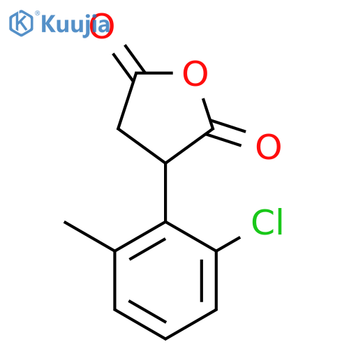 3-(2-chloro-6-methylphenyl)oxolane-2,5-dione structure
